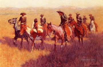 An Assault on His Dignity Frederic Remington cowboy Oil Paintings